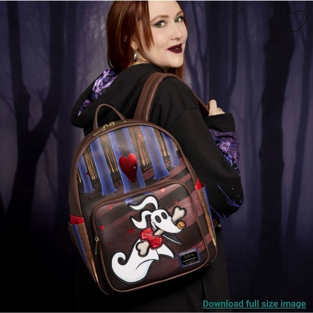Loungefly Disney Nightmare Before Christmas Zero Full Size Backpack, NEW - Picture 6 of 12